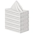 thumbnail image 1 of 12 servilletas de tela blancas de 12 pulgadas para cocina, de mezcla de algodón, lavables y reutilizables, servilletas para la cena, 1 of 2