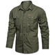 thumbnail image 2 of Camisa clásica de moda básica informal ajustada de manga larga, ropa de marca de moda 2024, nueva camisa de negocios de color sólido para hombres de talla grande 6XL, 2 of 5