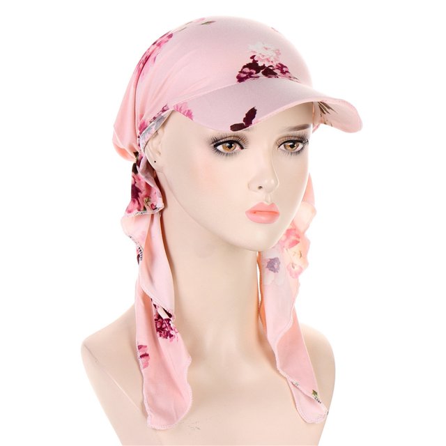 Ladies Hat Fashion Hijab Cap Floral Stretch Multicolor Muslim Hijab Cap Base Hat