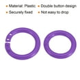 thumbnail image 4 of Uxcell 0.8" OD 0.6" ID Loose Leaf Rings Binder Ring Plastic for Book DIY Scrapbook Notebook, Purple 100 Pack, 4 of 5