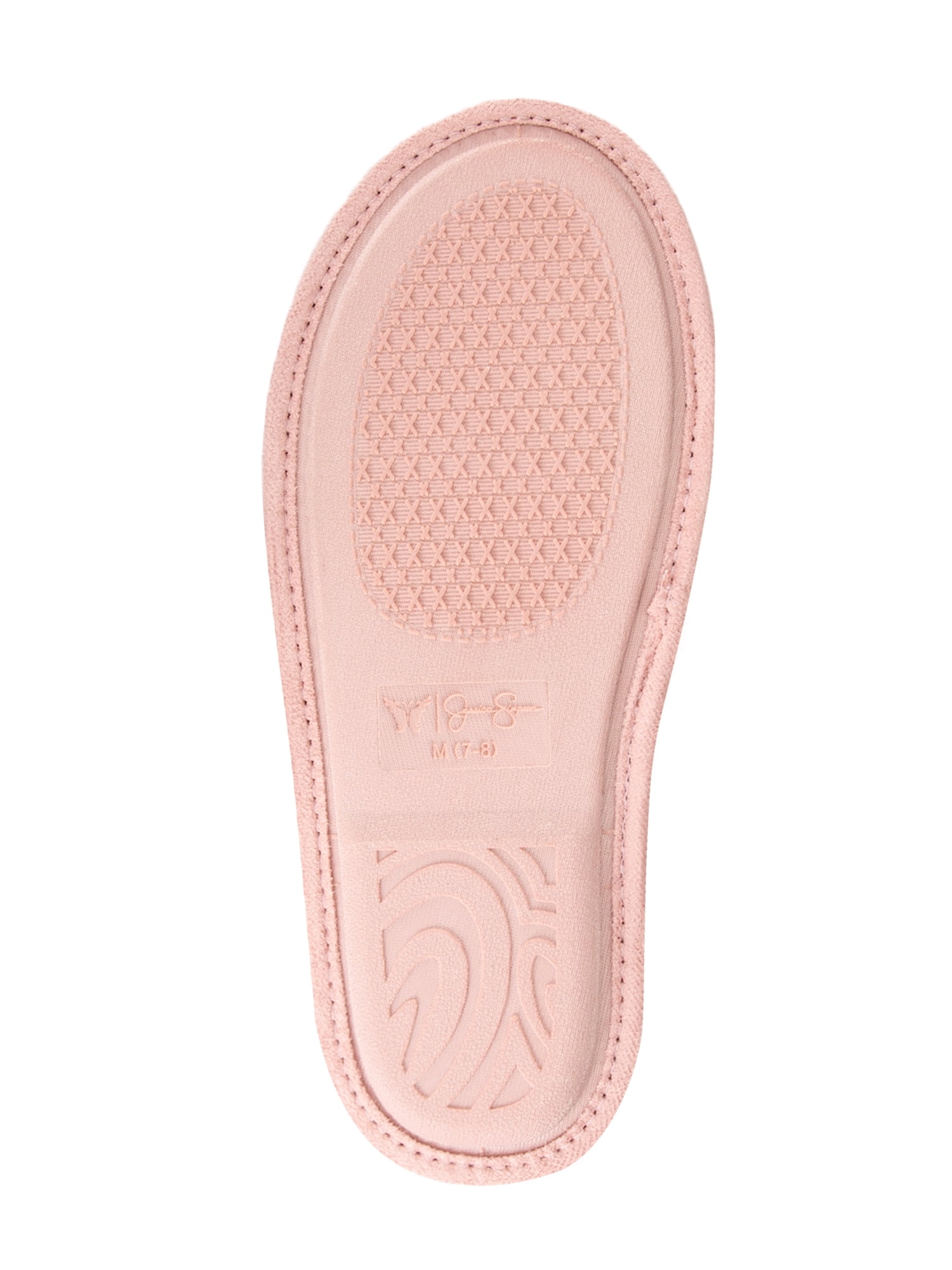 Jessica Simpson Velour Twisted Knot Slide-On Scuff Slipper