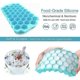 thumbnail image 2 of Molde para cubitos de hielo de silicona, paquete de 2 moldes para cubitos de hielo de 37 compartimentos, 2 of 5