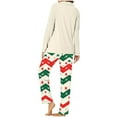 thumbnail image 4 of Feancey Christmas Sets for Women Button Down Pajama 2 Piece Comfy Loose Sleepwear and Lounge Pants Pjs Set Xmas Pjs Two Piece Multicolor M, 4 of 7