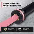 thumbnail image 7 of 7ft Olympic Barbell, Barbell for Weightlifting and Powerlifting 45lb, Olympic Bar for 500lbs Capacity, Weight Bar Fit 2” Standard Weights，Pink, 7 of 7