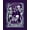 Purple, Pattern 1, variant on ODIKA 4'x6' Machine Washable Non-Slip Area Rug, Creative Halloween with Haunted and Creepy Landscape Motif High Traffic Rug, Blue, 100445