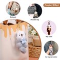 thumbnail image 5 of Plush Otter Keychain Cute Stuffed Animal Keyring Charm Bag Pendant Hanging Decoration for Backpacks Car Keys Birthday Gifts for Couples Friends Khaki, 5 of 6