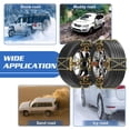 thumbnail image 5 of Slsy 8 Pack Snow Chains Adjustable Tire Chains for Tire Width 215-285 mm SUV Truck Pickup, Quick Fit Easy Installation Tire Chains, Thickened Car Anti Skid Tire Chains, 5 of 8