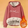 thumbnail image 4 of Women's Sweatshirts Hoodies Long Sleeve Hoodie Lightweight Pullover for Women Soft Hoodie Pink Hoodies Winter Tops Cute Sweatshirt, 4 of 6