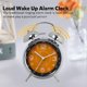 thumbnail image 5 of Reloj despertador pequeño para estudiantes de hierro forjado, reloj de escritorio silencioso para niños, reloj de cuarzo creativo verde, 5 of 5