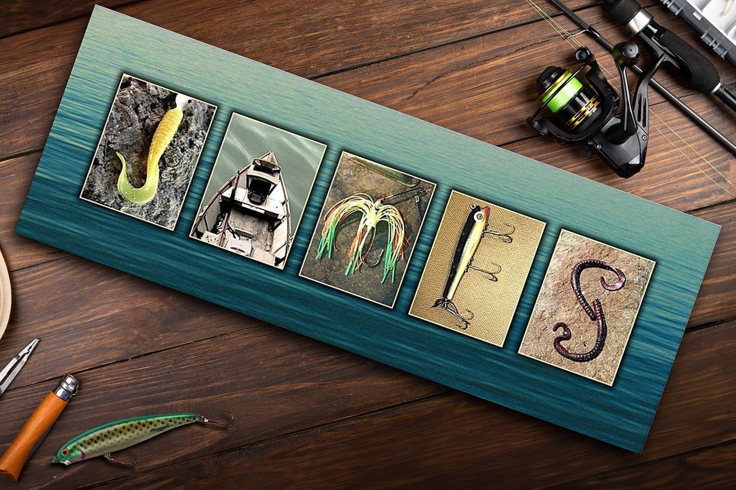 Tackle Fishing Name Art - Personalized