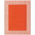 thumbnail image 2 of Unique Loom Outdoor Coastal Collection Area Rug - Caye (7' 10" x 10' Rectangle Rust Red/Ivory), 2 of 9