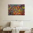 thumbnail image 2 of Elephant Stock 20 Million Things To Do Wall Art - Horizontal Canvas Wall Art - Living Room Wall Decor - Abstract Canvas - Green And Blue Decor By Osnat Tzadok - 36" x 24", 2 of 8