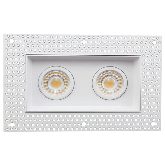 Goodlite G-95621 3″ 15W 2 Head Gimbal Trimless Spotlight Selectable CCT