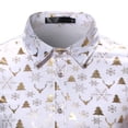 thumbnail image 4 of Lilgiuy T Shirts for Casual Buttons Beach Non-positioning Print Turn Down Short Sleeve Shirt Blouse for Outdoor Activities, 4 of 4