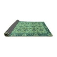 thumbnail image 2 of Ahgly Company Indoor Rectangle Abstract Turquoise Blue Modern Area Rugs, 5' x 7', 2 of 4