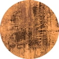 thumbnail image 1 of Ahgly Company Indoor Round Oriental Orange Industrial Area Rugs, 7' Round, 1 of 4