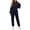 Black, variant on Kttectoa Jumpsuits for Women Hooded Zip up Jumpsuit Elastic Waist with Pockets Solid Trendy Athleisure Fall Winter Wear