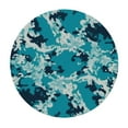 thumbnail image 2 of Nawypu Slate Blue Round Tablecloth Camouflage Theme Round Fitted Table Cover with Elastic Edges Camo Abstract Texture  Tables, 2 of 7