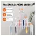 thumbnail image 3 of 8 Bar Towel Drying Rack - Outdoor PVC Towel Holder for Pool, Hot Tub, Bathroom - Freestanding Quilt Rack Organizer - Indoor/Outdoor White, 3 of 6