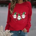 thumbnail image 6 of Enjoytime Christmas Women's Sweatshirts Cute Printed Crewneck Sweatshirt Casual Long Sleeve Pullover Tops 2025 Fall Fashion Winter Clothes, 6 of 6
