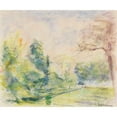 thumbnail image 2 of Max Liebermann 23x20 Black Ornate Framed Double Matted Museum Art Print Titled: View in My Garden (1920), 2 of 5