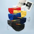 thumbnail image 3 of aussiebum Caleçons Courts pour Hommes Soie de Lait Taille Basse Extensible Confortable Pochette Convexe Rouge L 55-65KG, 3 of 5