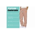thumbnail image 5 of successthop Mens Sweatpants Open Bottom Athletic Fleece Straight Cargo with Pockets Drawstring Streetwear Solid Trousers, 5 of 7