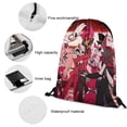 thumbnail image 7 of Hazbin Hotel Drawstring Backpack Sports Gym Sackpack Water Resistant String Bag for Women Men, 7 of 7