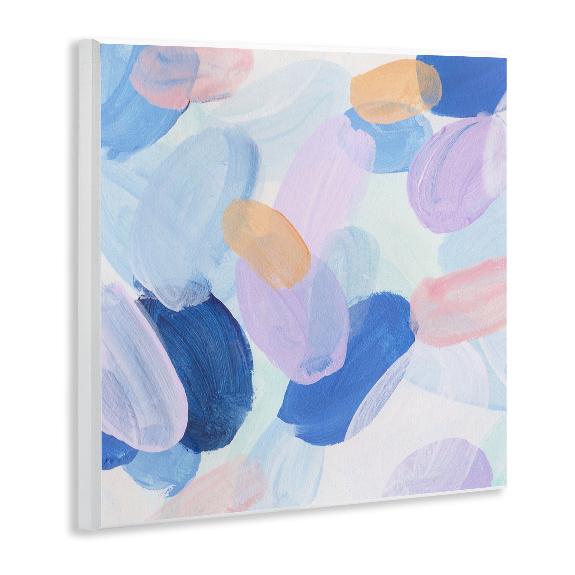 Stupell Industries Oblong Shapes Pattern Abstract Painting Unframed Art Print Wall Art, 12 x 12