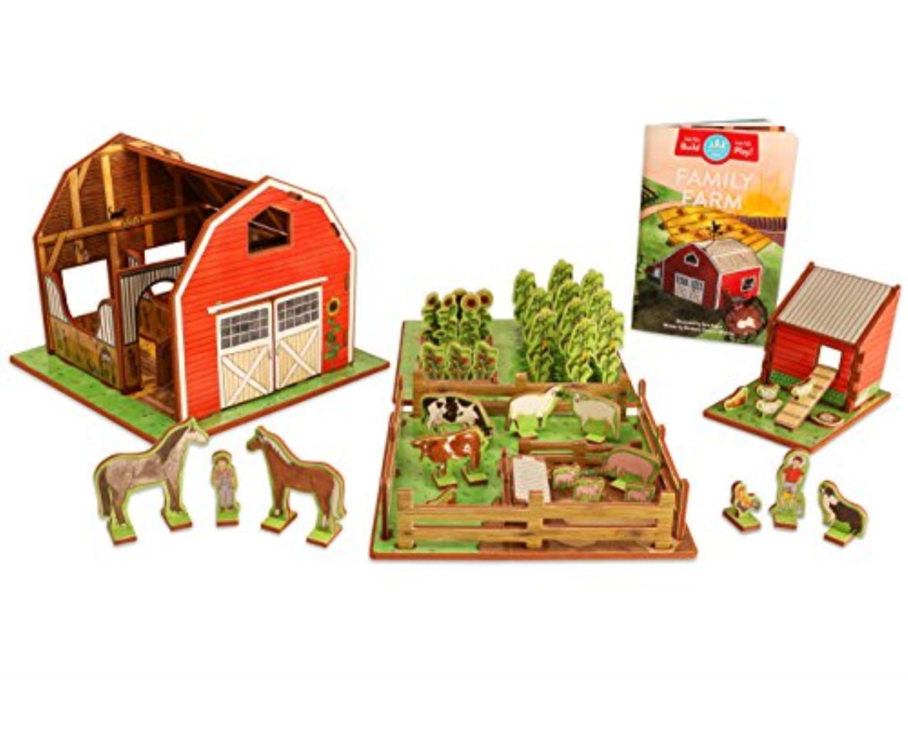 barn and animals playset