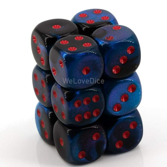 Chessex 26658 Gemini 16mm d6 Dice Block, Multicolor