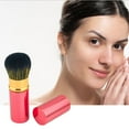 thumbnail image 4 of XUNRYAN Retractable Kabuki Brushes Foundation Brush Powder Brush Blush Brush Extensible Makeup Brush Face Blender Brush Professional Mineral Blending Buffing Concealer Brush Aluminum Case Portable, 4 of 5