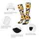 thumbnail image 3 of Fotbe Cow Print Sunflower Calcetas Divertidas Estampadas para Hombre y Mujer, Calcetas de Algodón hasta la Rodilla para Caminar, Correr, Enfermería y Embarazo, 3 of 6