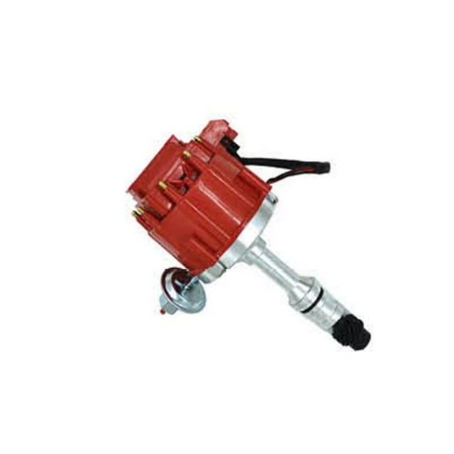 HEI Ignition Distributor Cap with 65K Coil for Oldsmobile 400-455, Black
