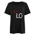 thumbnail image 4 of Mens Tshirts Unisex Valentines Day Matching Couples T Shirts Crew Neck Short Sleeve Husband Wife Valentine Shirt Regular Fit Men Graphic T Shirts, 4 of 5