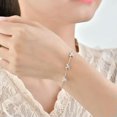 thumbnail image 2 of QQTDFG 925 Silver Women Cubic Zirconia Wedding Bracelet Chain Bangle Cuff Jewelry Gifts-#1, 2 of 3