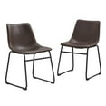 thumbnail image 3 of Home Square 7-Piece Set with 60" Wood Dining Table and 6 Dining Chairs in Brown, 3 of 15