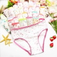 thumbnail image 5 of Bellafa 100% Cotton Girls Lace Hem Underwear Briefs, 12 Pack Toddler Girls Undies Multi-Prints Panties-Random Color, 5 of 8