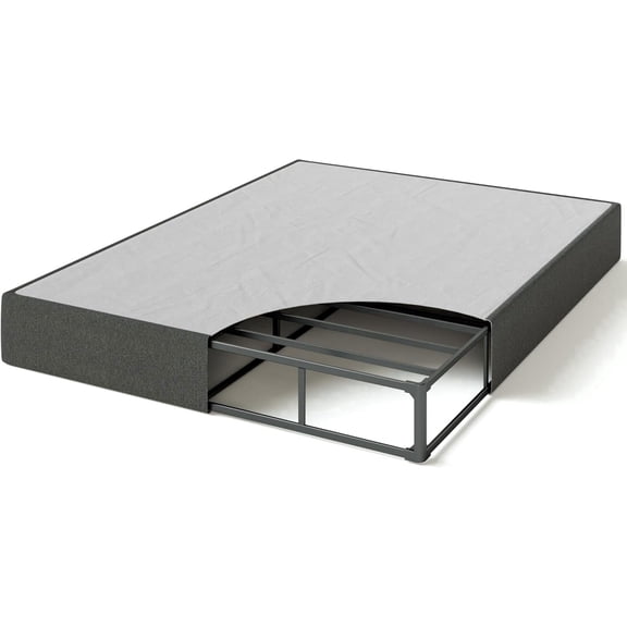 Zinus 9 Inch Queen WonderBox(TM) Smart Box Spring, Quick Assembly Mattress Foundation, Durable Metal Frame, Grey
