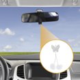 thumbnail image 3 of Accesorios de colgante para espejo retrovisor de coche de mariposa de metal con rhinestones, 1 Pcs, color blanco, 3 of 6
