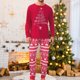 thumbnail image 2 of Familia rojo padre hijo vestido Casual árbol impreso cintura elástica ropa de dormir traje FLhrweasw Nuevo, 2 of 9
