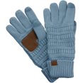 thumbnail image 1 of Unisex Cable Knit Inner Lined Anti-Slip Touchscreen Texting Gloves, 1 of 3