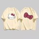 thumbnail image 3 of Sanrio-Camiseta de algodón con estampado de Hello Kitty para hombre y mujer, camisa informal de manga corta con estampado divertido de Anime, Harajuku, Y2K, 3 of 6