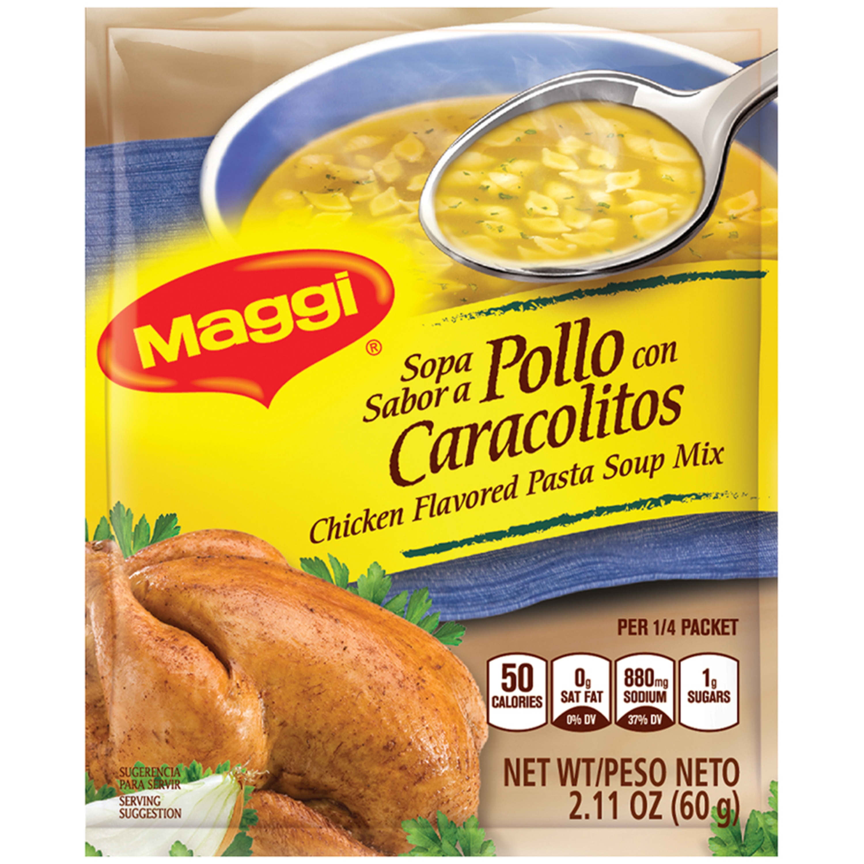 Maggi 50 Calories Chicken Flavored Pasta Soup Mix, 2.11 oz