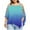 Blue, variant on Babysbule Women's Tops Women Fashion Plus Size Ladder Cut Overlay Asymmetric Blouse Strapless Tops