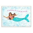 thumbnail image 2 of Stupell Be Enchanting Blue and Pink Swimming Mermaid Wall Plaque Art, 10 x 15, Proudly A 10 x 15, 2 of 4
