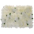 thumbnail image 3 of Seda Hydrangea Rose Flower Panel de Pared Colgando Boda Telón de Fondo Decoración Floral Blanco BLESIY Pared de flores de seda artificial, 3 of 8