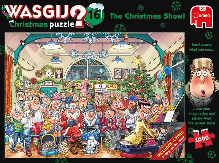 Jumbo Wasgij Christmas Puzzle 16 The Christmas Show 2 x 1000 Jigsaw Puzzle 
