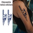 thumbnail image 4 of Tatuajes Marcador Corporal 6 Uds. Tatuaje Semipermanente Espantapájaros Sirena para Adultos, 4 of 9