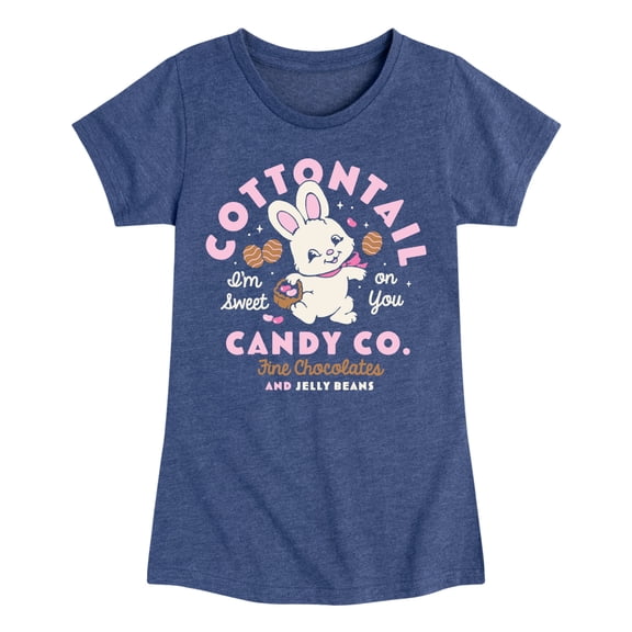 Instant Message - Cottontail Candy Co. - Toddler & Youth Girls Short Sleeve Graphic T-Shirt